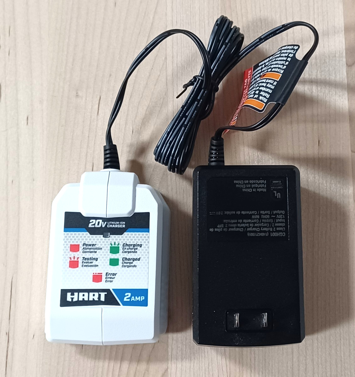 NEW Hart 20V 2 Amp Fast Battery Charger (Model # CGH001) Open Box