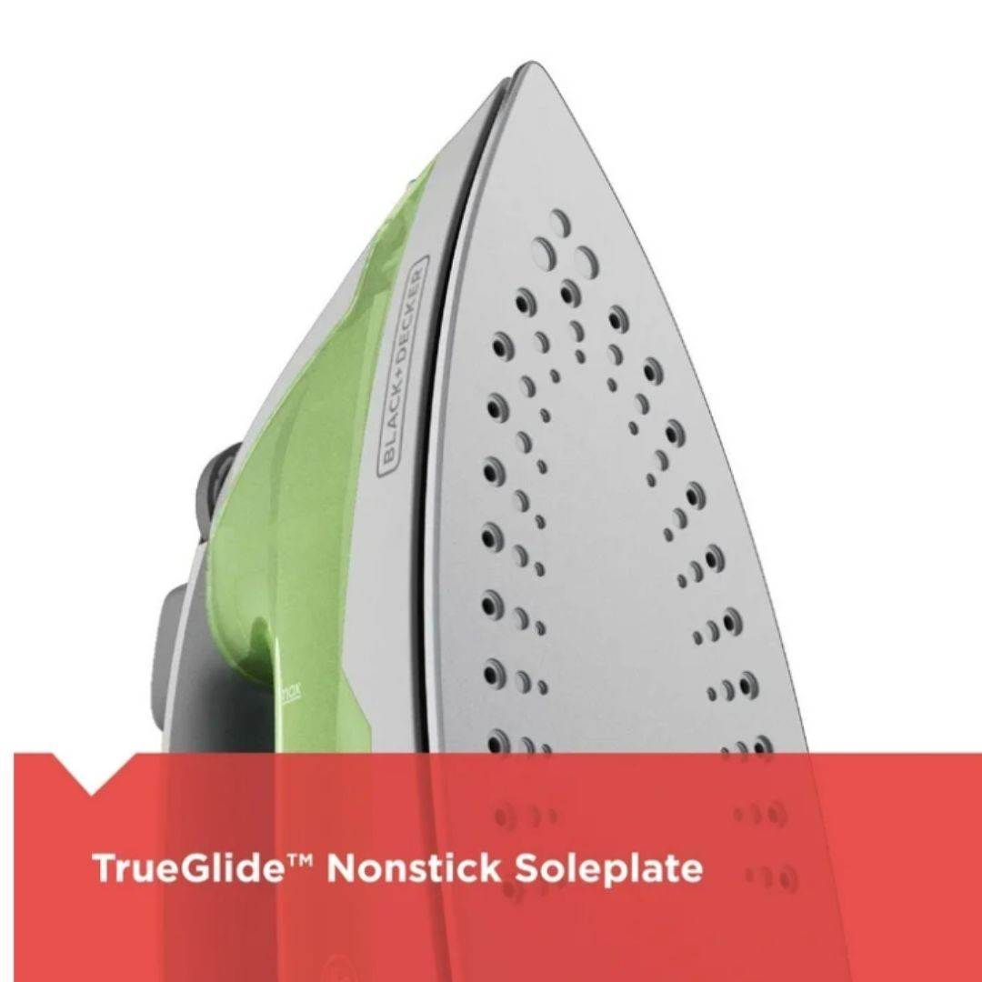 BLACK+DECKER Steam Iron, 1200W, Smartsteam Technology, Non-Stick Soleplate, Auto