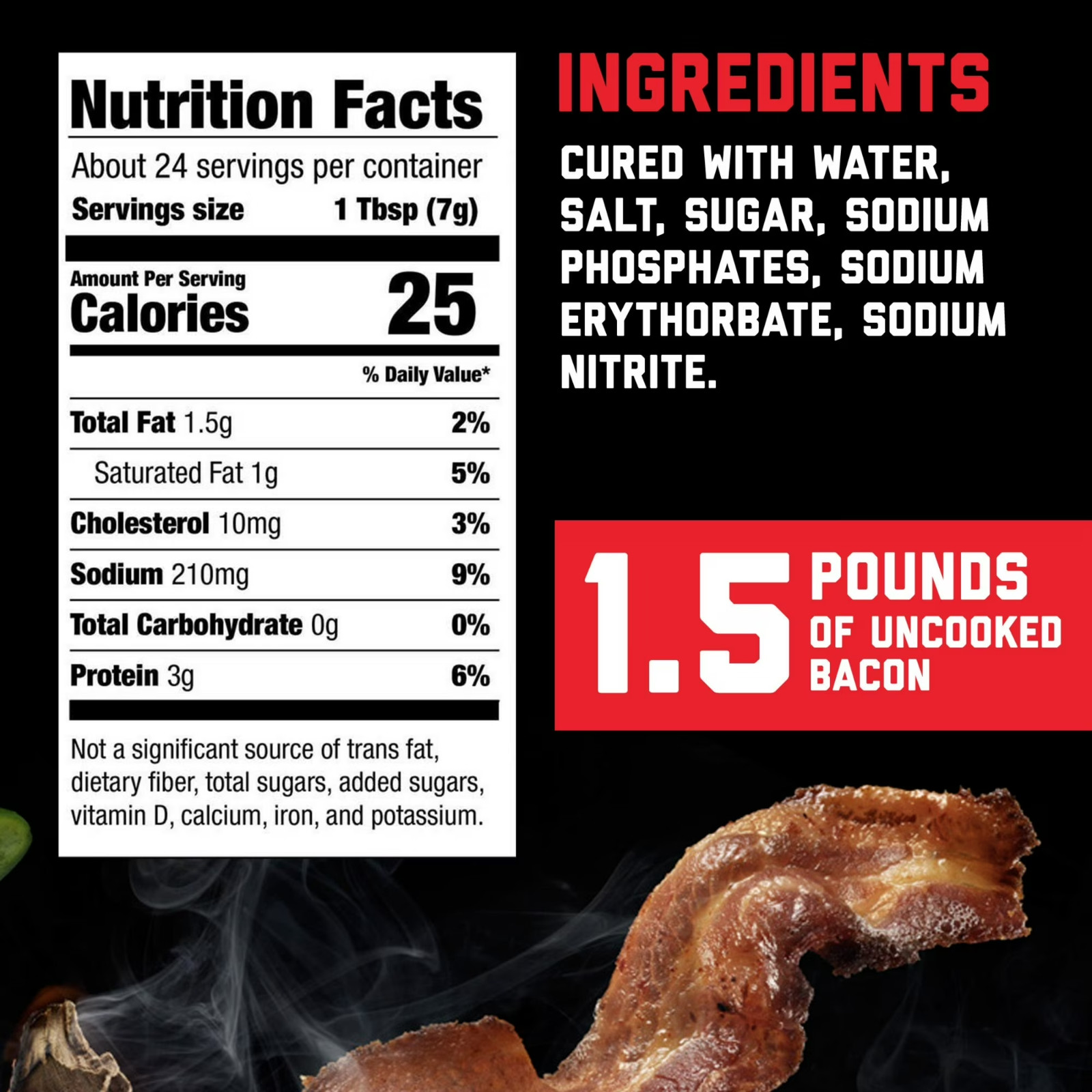 HORMEL Real Bacon Bits Topping, Salad Topping, 25 Calories Shelf-Stable, 6 oz…