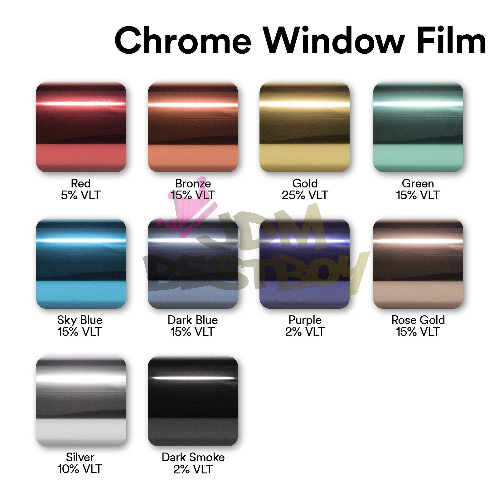Window Tint One Way Mirror (Chrome Style ONLY) UV Heat Reflective Home Office