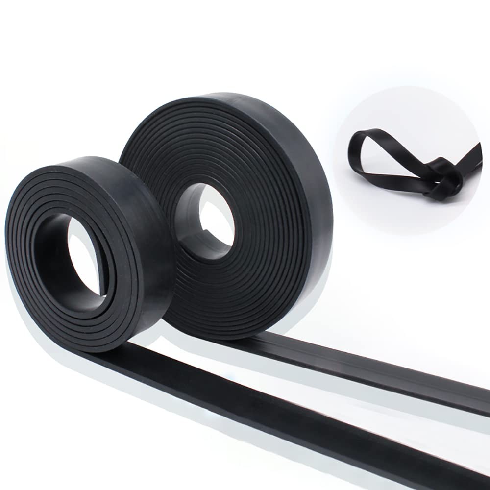 Black Solid Rubber Flat Strip Sealing Strip Thick 1/2/3/5mm Width 10/15/20-100mm