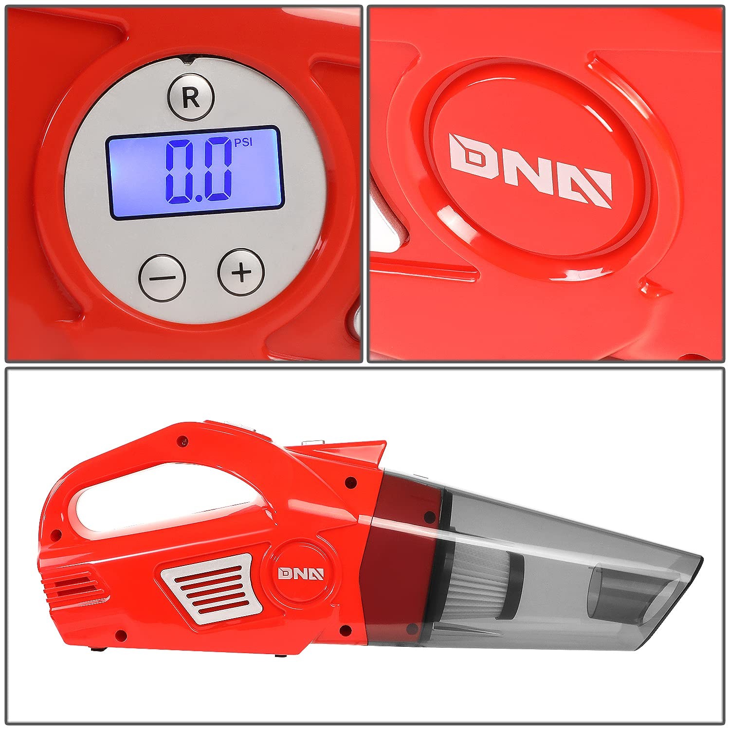 Dna Motoring Tools-00182 Portable Handheld High Power Mini Corded 2 In 1 Vacuum