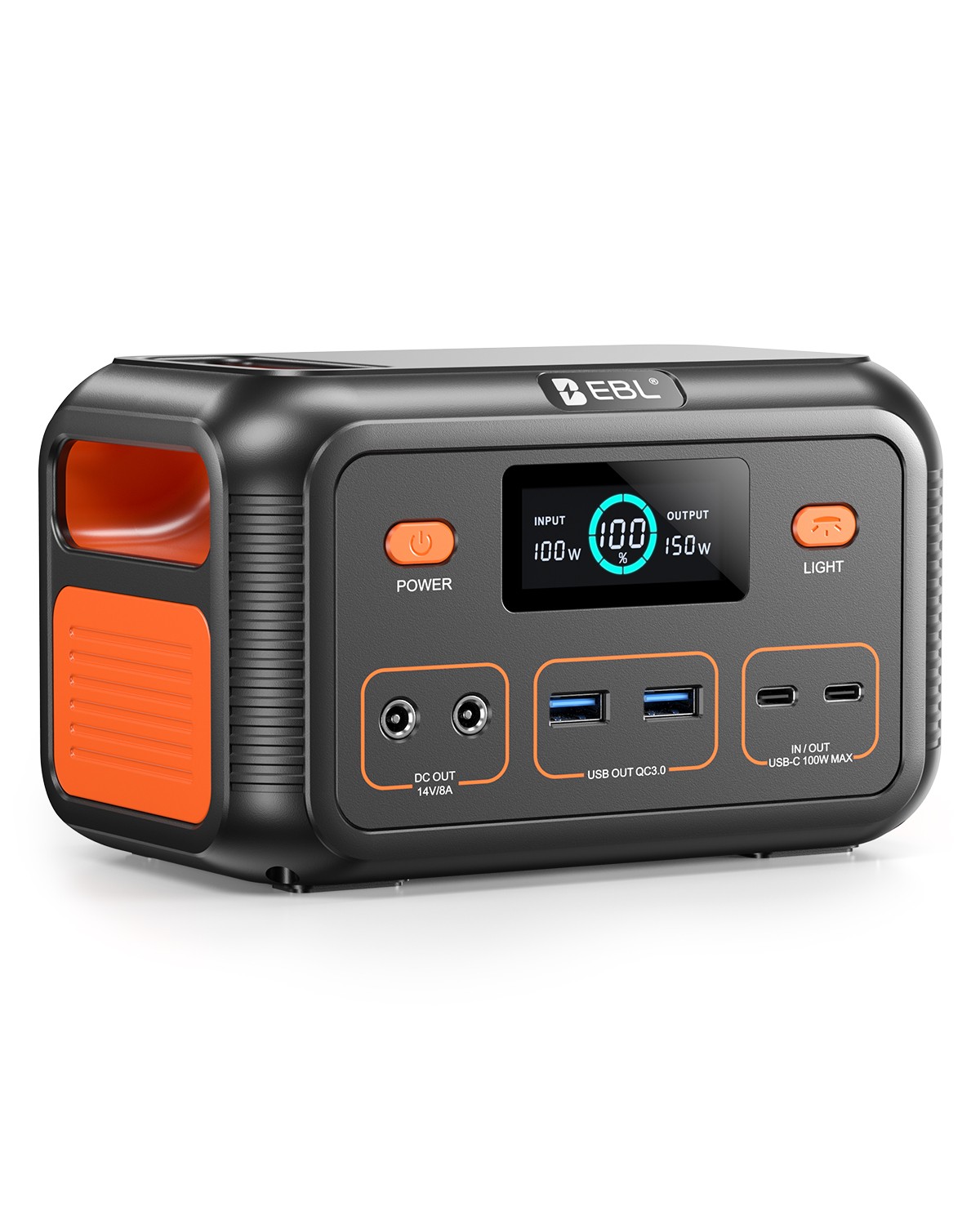 150W DC Portable Power Station Battery Charger Camping Road Trip Solar Generator