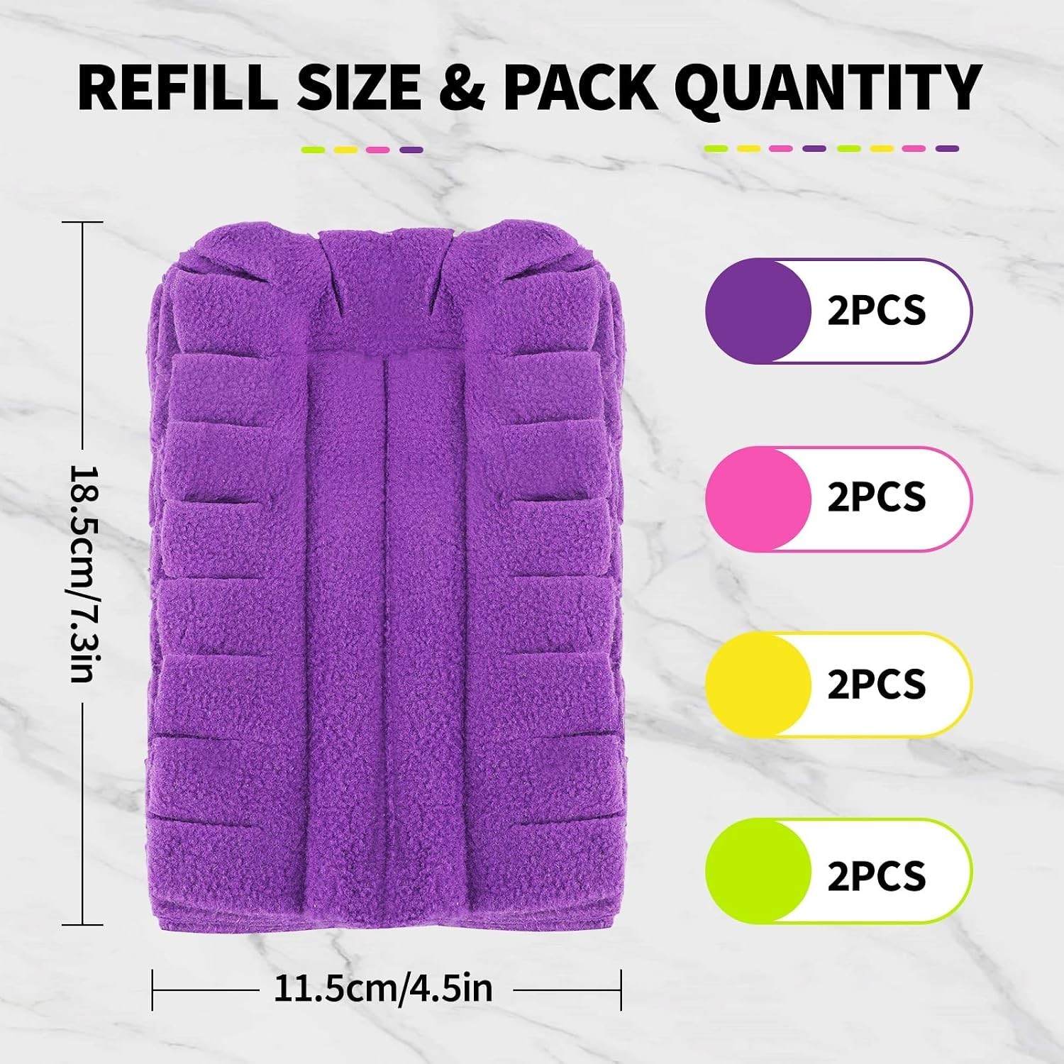 8pack Reusable Duster Pads Compatible with Swiffer Duster Refills, Washable