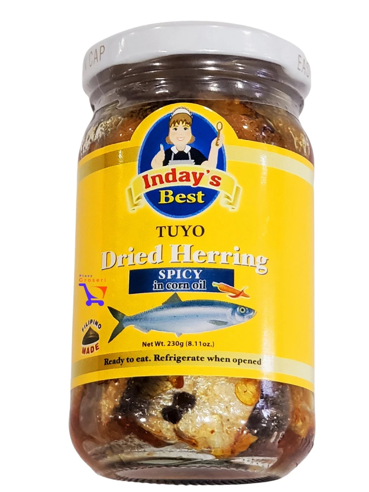 Inday’s Best Tuyo Dried Herring Spicy in Corn oil Filipino 8.11oz Philippines