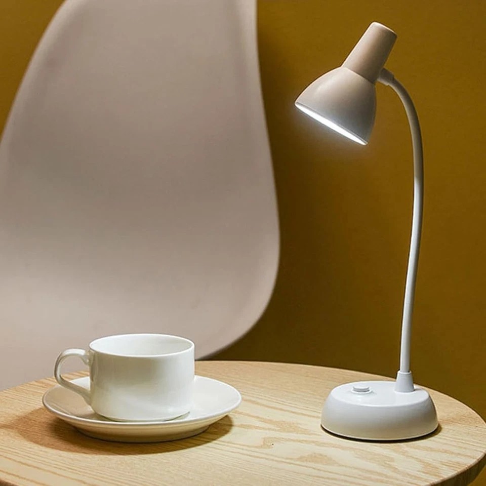 LED Desk Lamp Adjustable Swing Arm Lamp with Clamp Eye-Caring Reading Desk Light