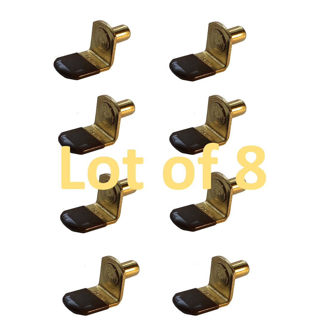 1/4″ Shelf Support Pegs Bronze Cabinet Shelves Support Pins Rubber