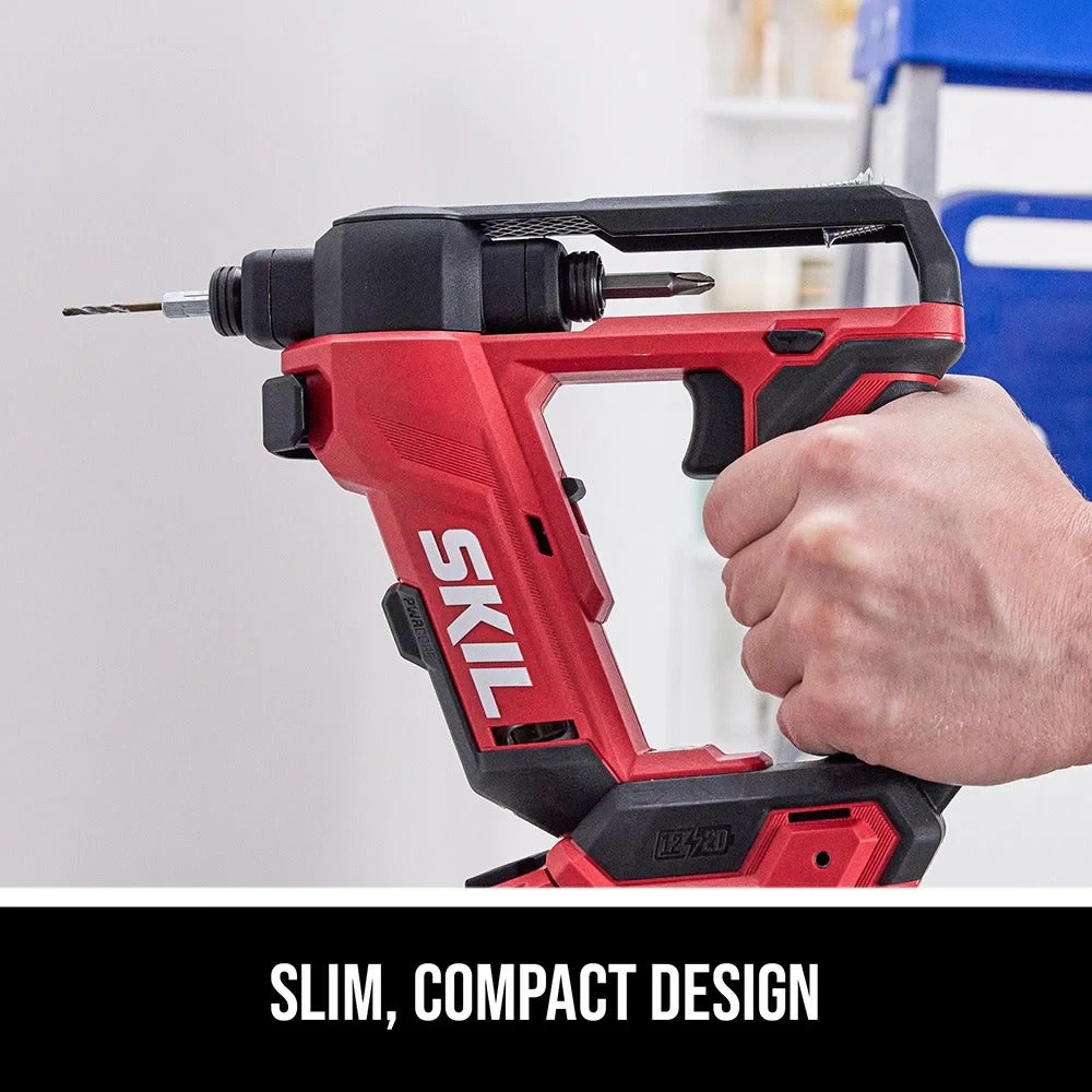 SKIL 12V / 20V PWRCORE Brushless Flip Drill – New in Box – Tool only.