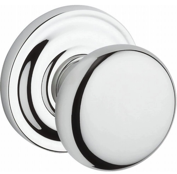 Baldwin Reserve Round Knob Privacy POLISHED NICKEL SET SKU: 9BR3532-137
