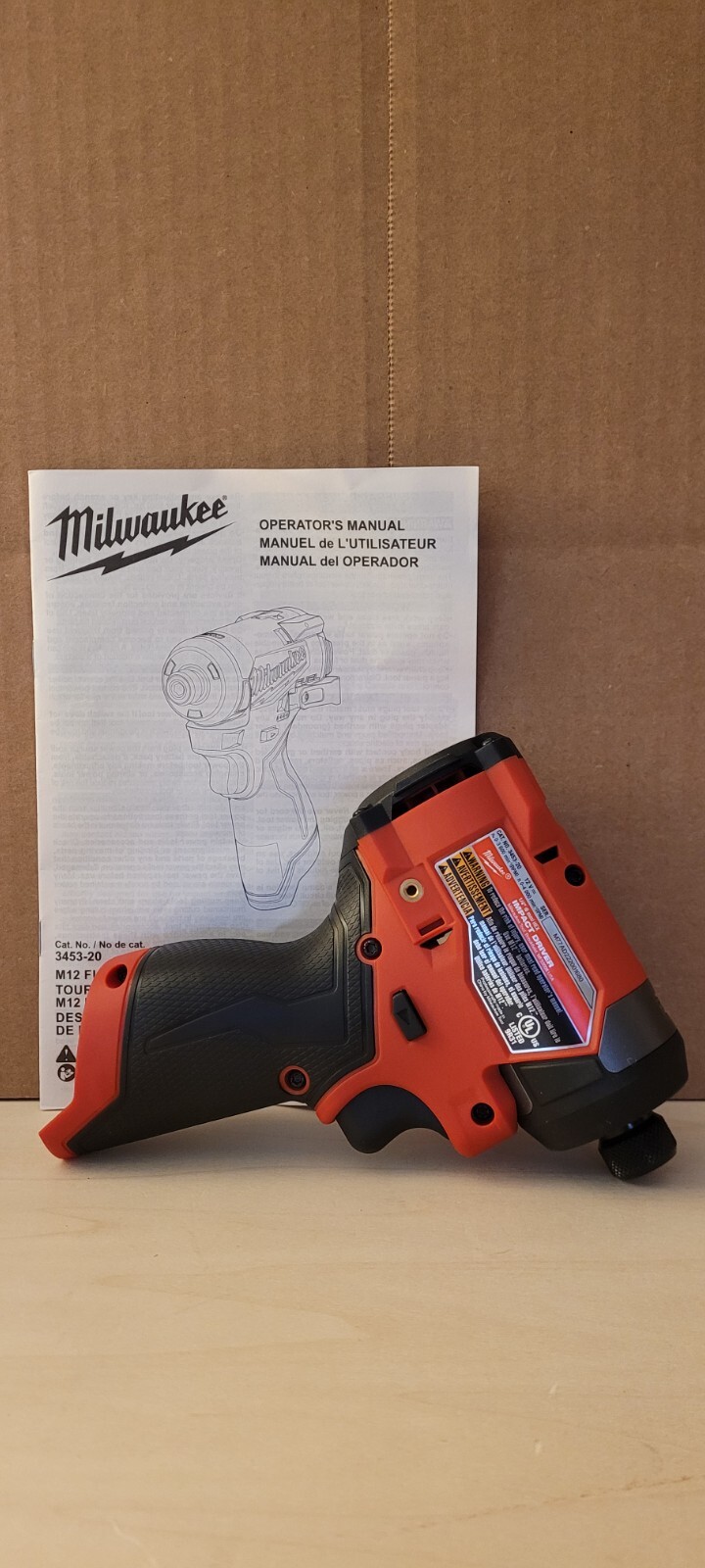 Brand new Milwaukee generation 3 M12 FUEL 1/4″ Hex Impact Driver 3453-20