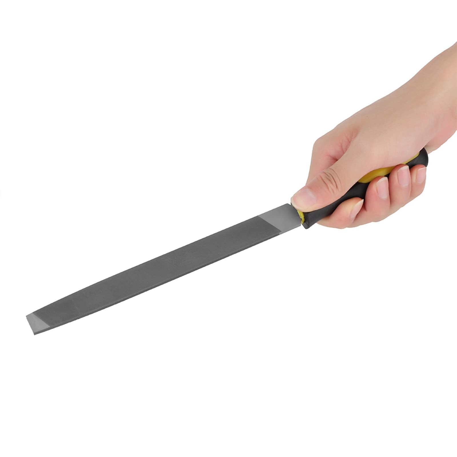 8 Inch Flat Mill File Second Metal Sharpening Carbon Steel Handle Single Cut