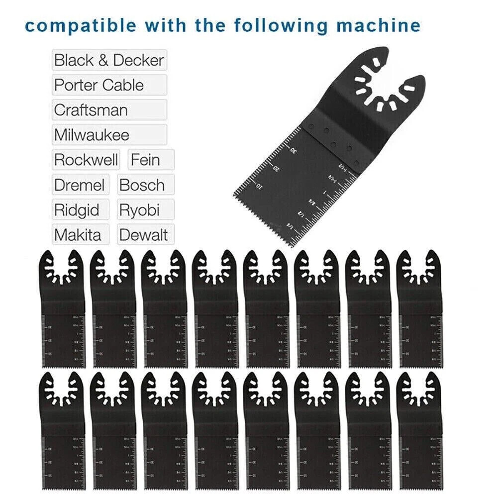 20pcs Oscillating Multi Tool Saw Blades Wood Metal Cut Cutter For Dewalt Fein