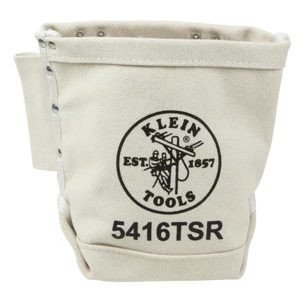 9 In. Canvas Bull-Pin and Bolt Tool Bag with Drain Holes