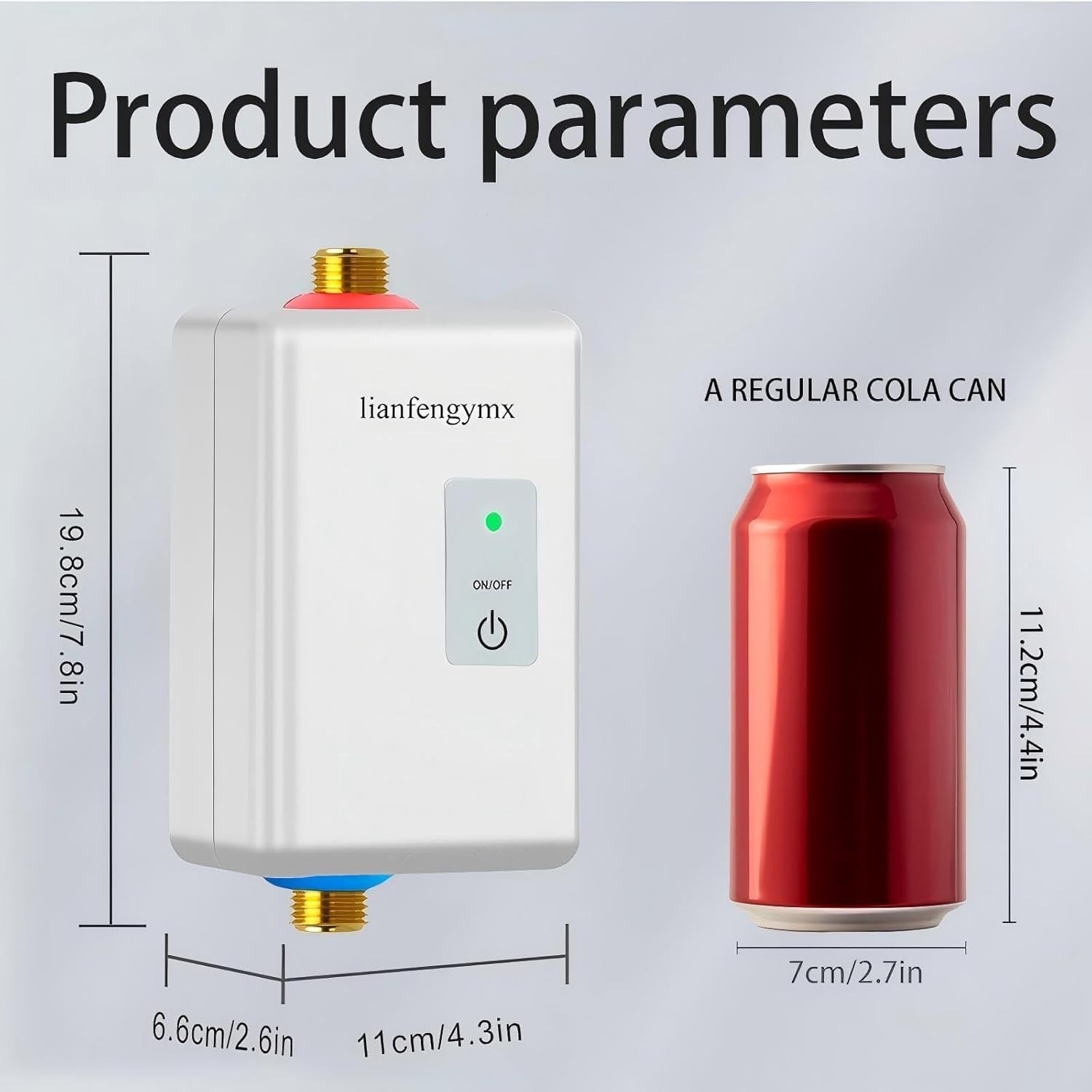 3000W Tankless Water Heater 110V Electric Instant Hot Water Heater Under Sink
