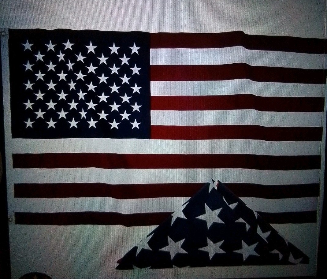 American Flag 5×9.5ft 100% Cotton, Embroidered Stars,Brass Grommets,USA Made New