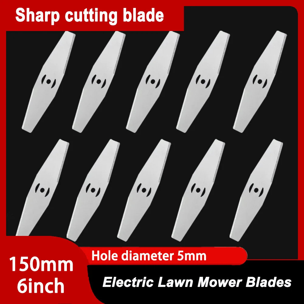 6PCS Metal Weed Eater Blades, Universal Fit Steel Cordless Grass Trimmer Replace