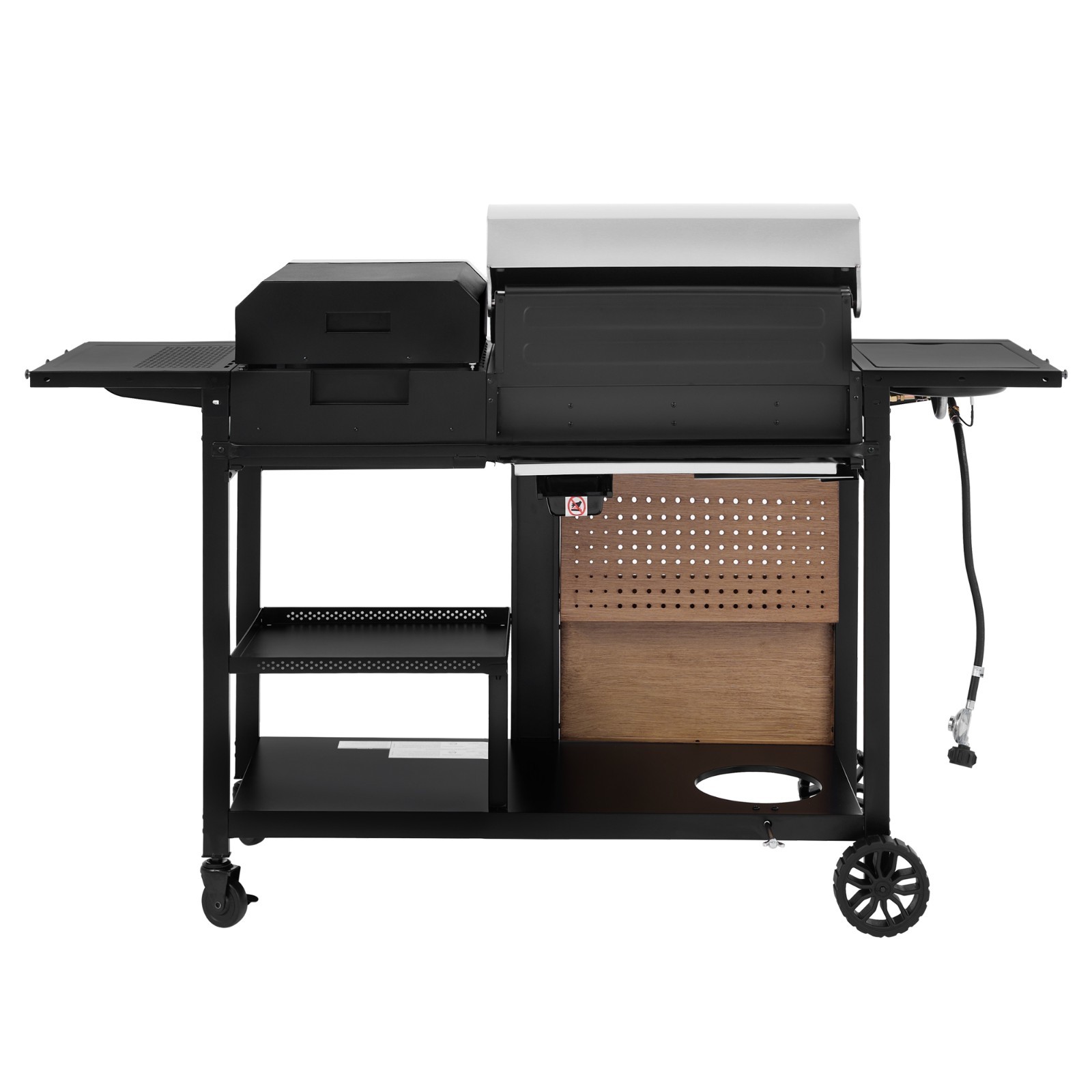 Royal Gourmet Premium Gas Grill and Pizza Oven Combo, with Side Burner