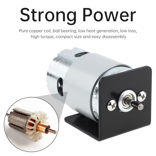 24V 895 DC Motor, 8000RPM High Speed Geared Motor High 135 Watts 8000 RPM
