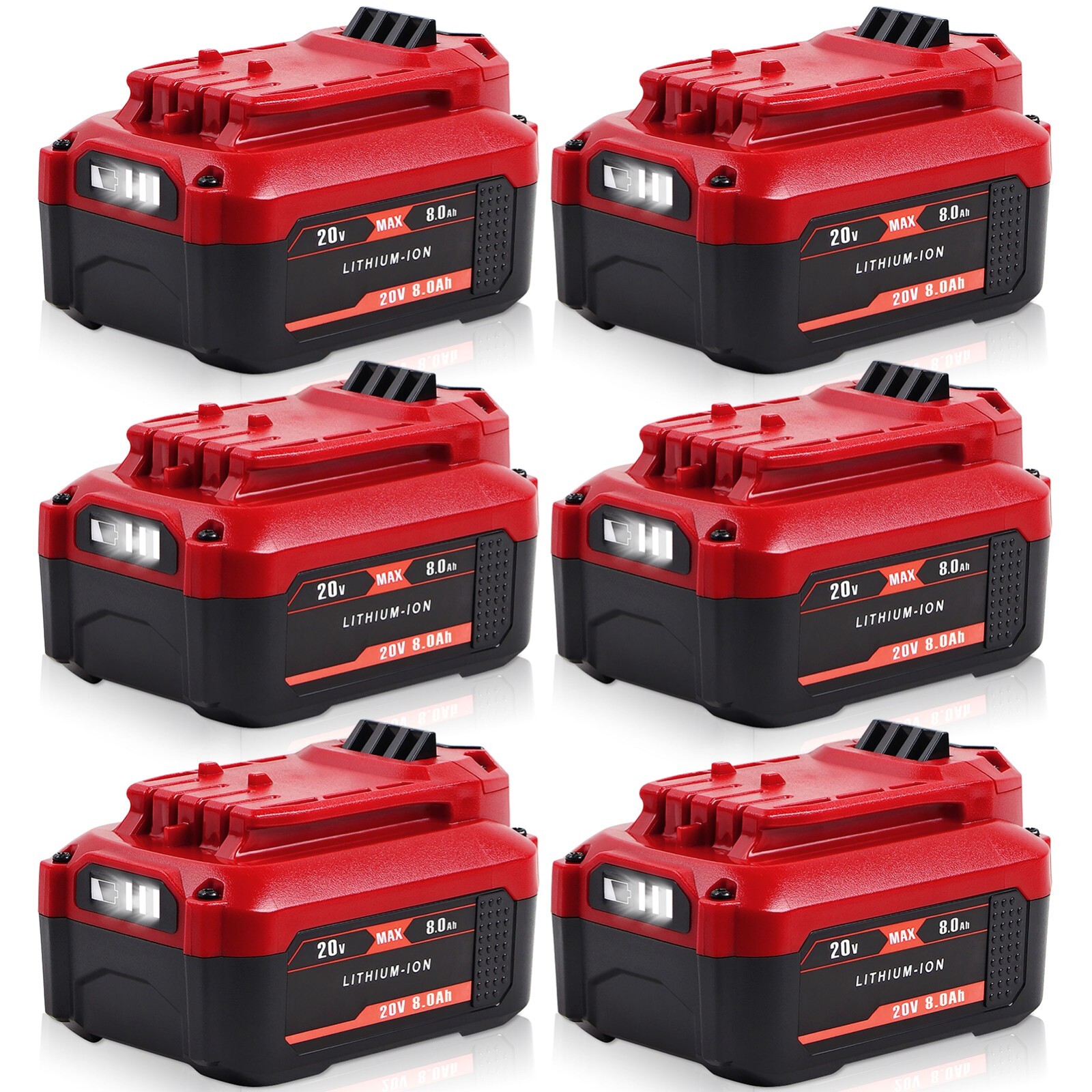 1~6x 20V 8.0AH For Craftsman 20V MAX V20 Li-ion Battery CMCB204 CMCB202 CMCB201
