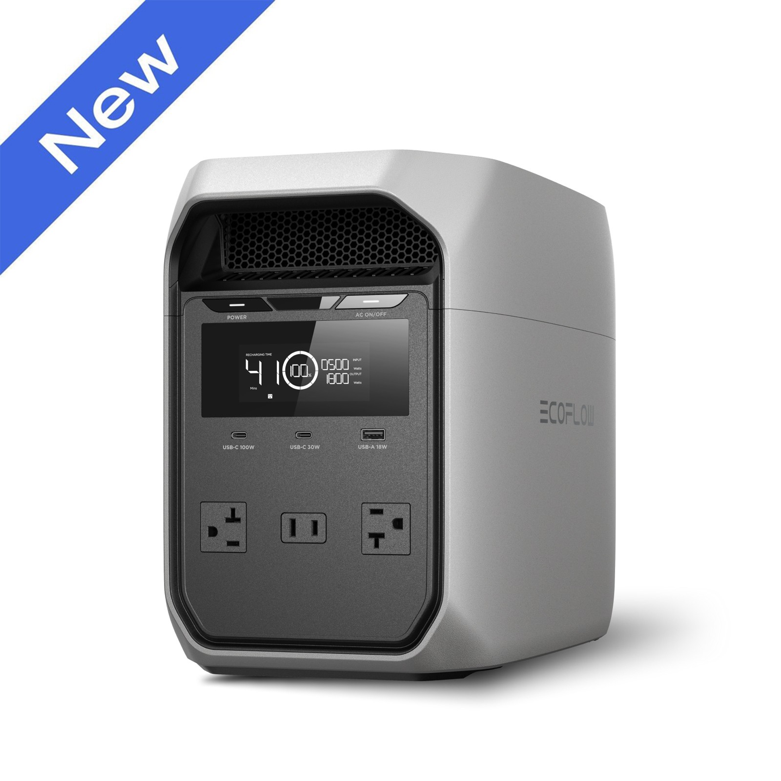 EcoFlow 1024Wh DELTA 3 Classic 1800W Portable Power Station for Home Backup
