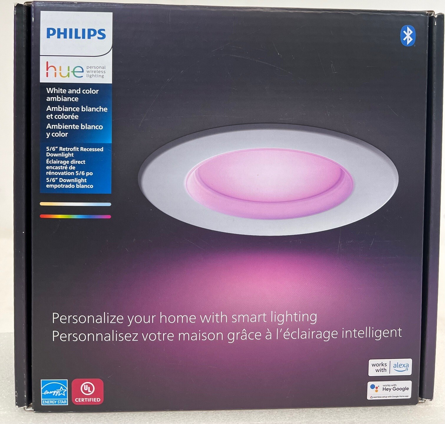 Philips Hue White & Color Ambiance 5/6″ Smart Recessed Downlight -FREE S/H