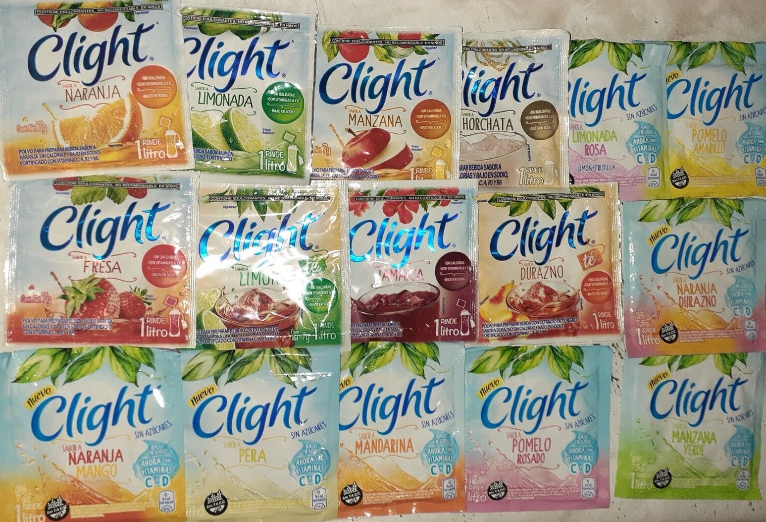 Clight No Sugar Needed Makes 1 Liters Of Drink Mix 7g From Mexico
