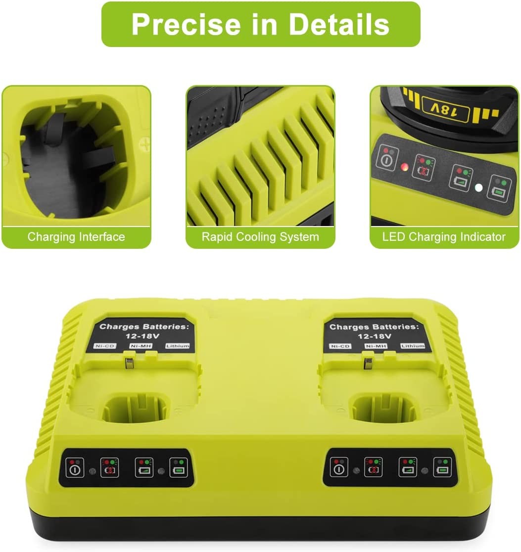 Rapid Fast Charger For RYOBI P108 18V One Plus High Capacity Lithium(NO Battery)