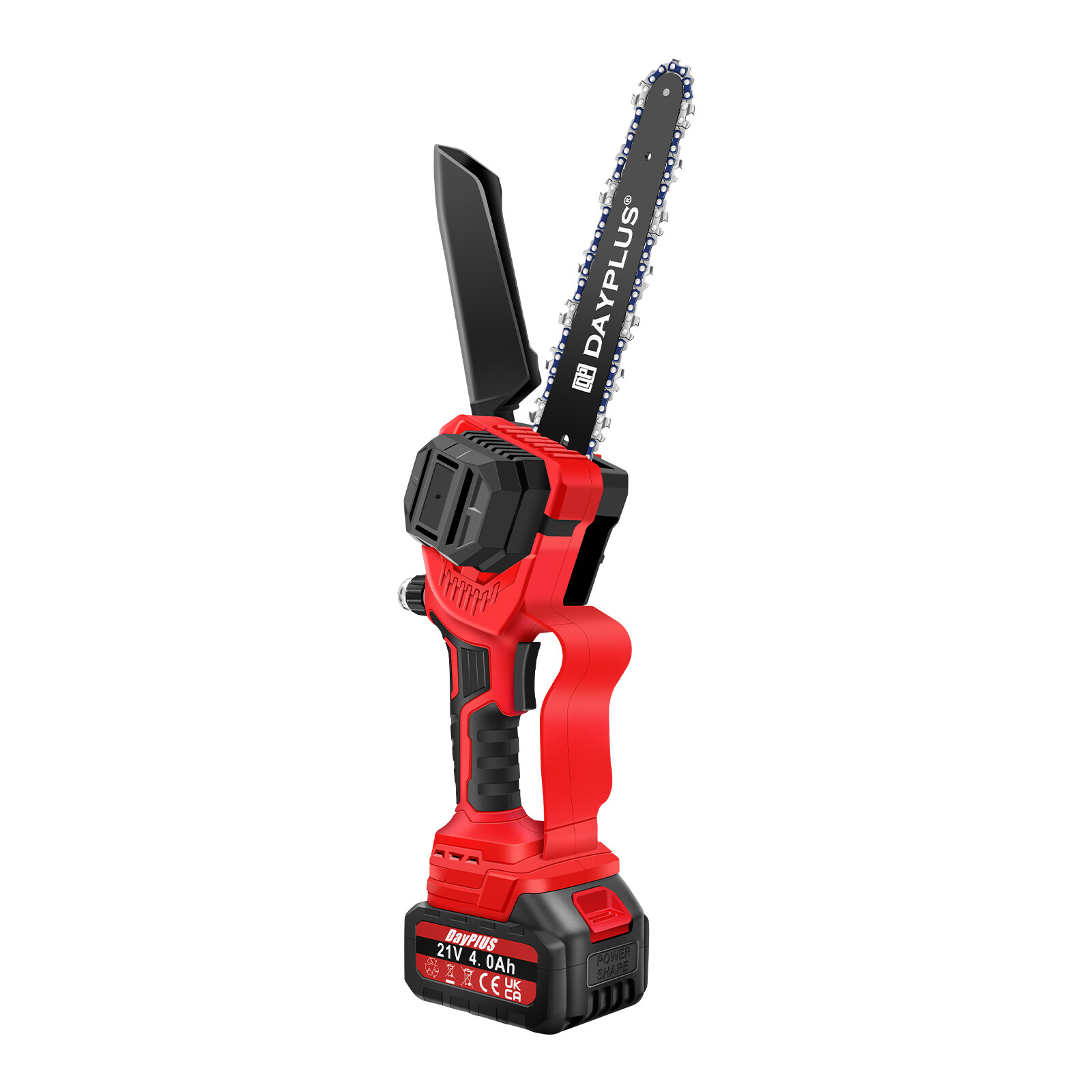 8 inch 21V Mini Chainsaw/Cordless Lightweight One-hand Electric 2x Saw Battery
