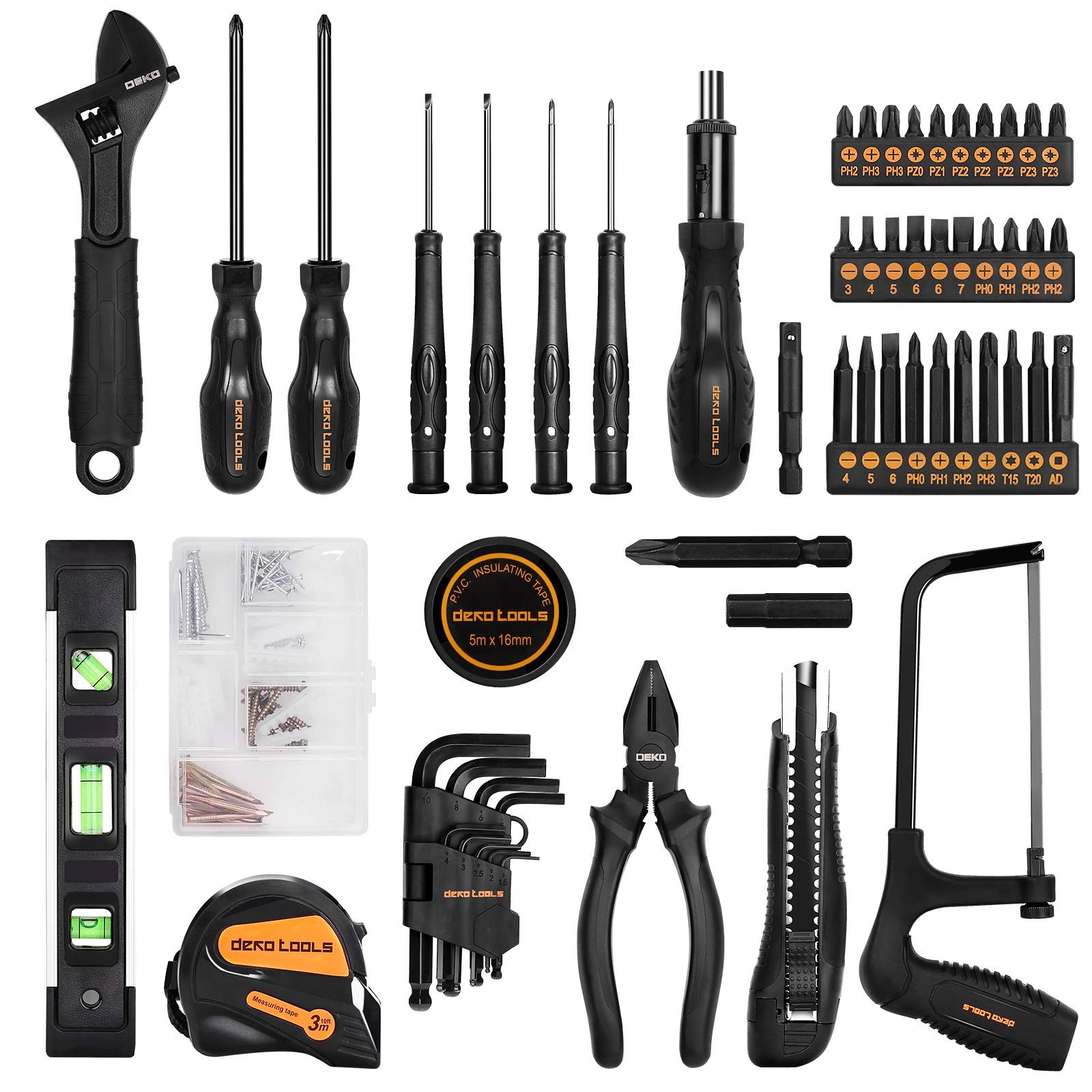 218-Piece General Household Hand Tool kit Professional Auto Repair Tool Set