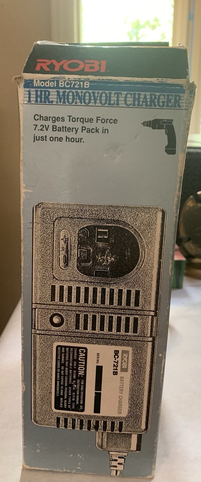 NOB Ryobi MonoVolt BC721B Battery Charger 7.2V 1 HR