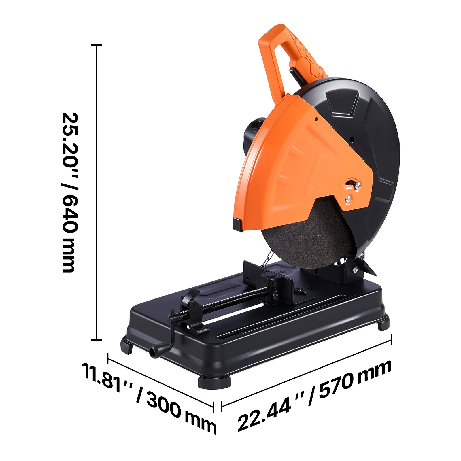 Uimoso 14-Inch Metal Cutting Chop Saw with Abrasive Wheel, 3500 RPM Speed