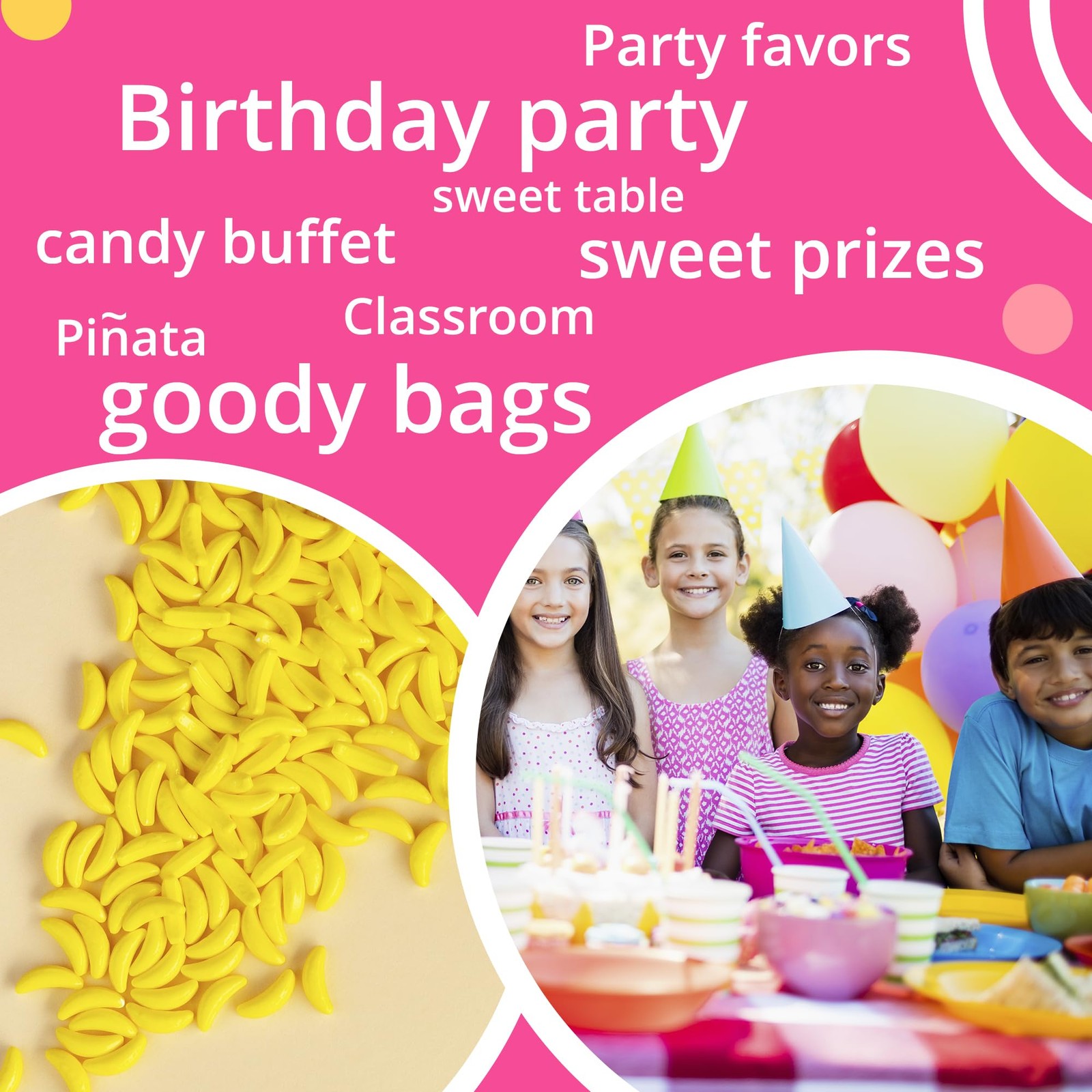 Bananas Runts Candy – about 1200 psc 1.7 LB Hard Candy Bulk Gumball Machine R…