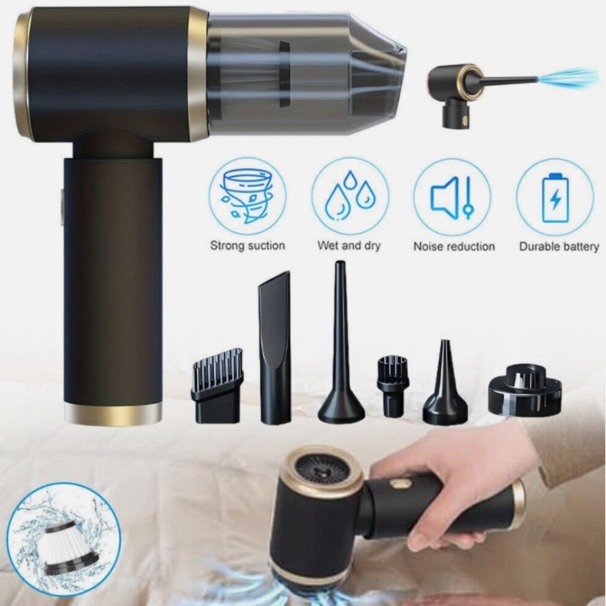 9 In1Mini Portable Cordless Handheld Air Blower & Vacuum Cleaner for Home&Car&=#