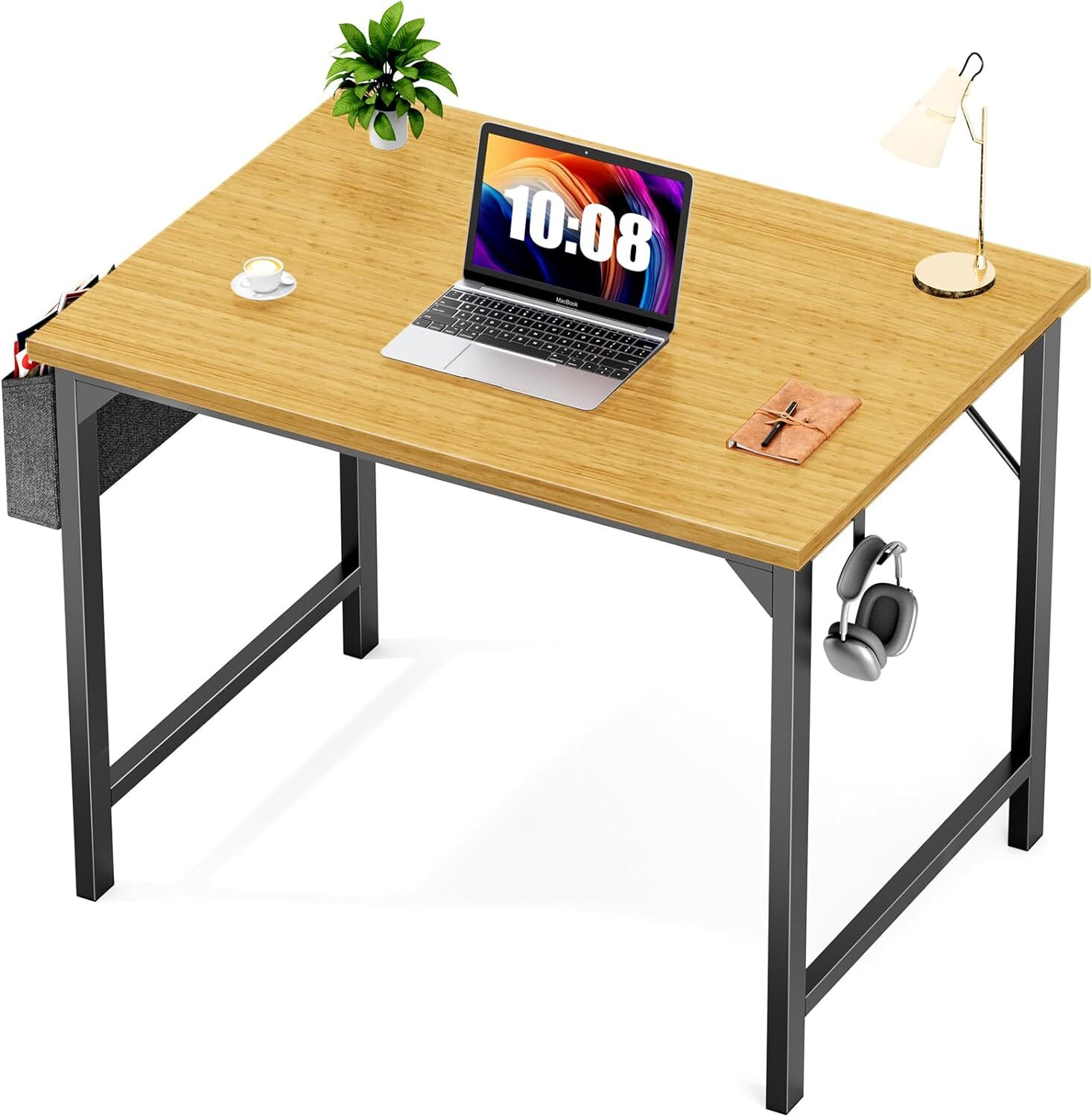 31-63 Inch Home Office Computer Desk Writing Work Study Table with Storage Bag