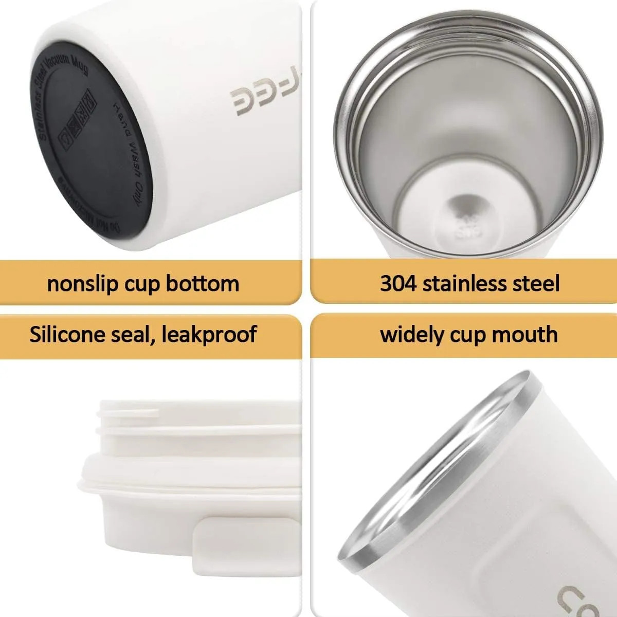 12 oz Stainless Steel Vacuum Insulated Travel Tumbler Spill Proof Coffee Mug…