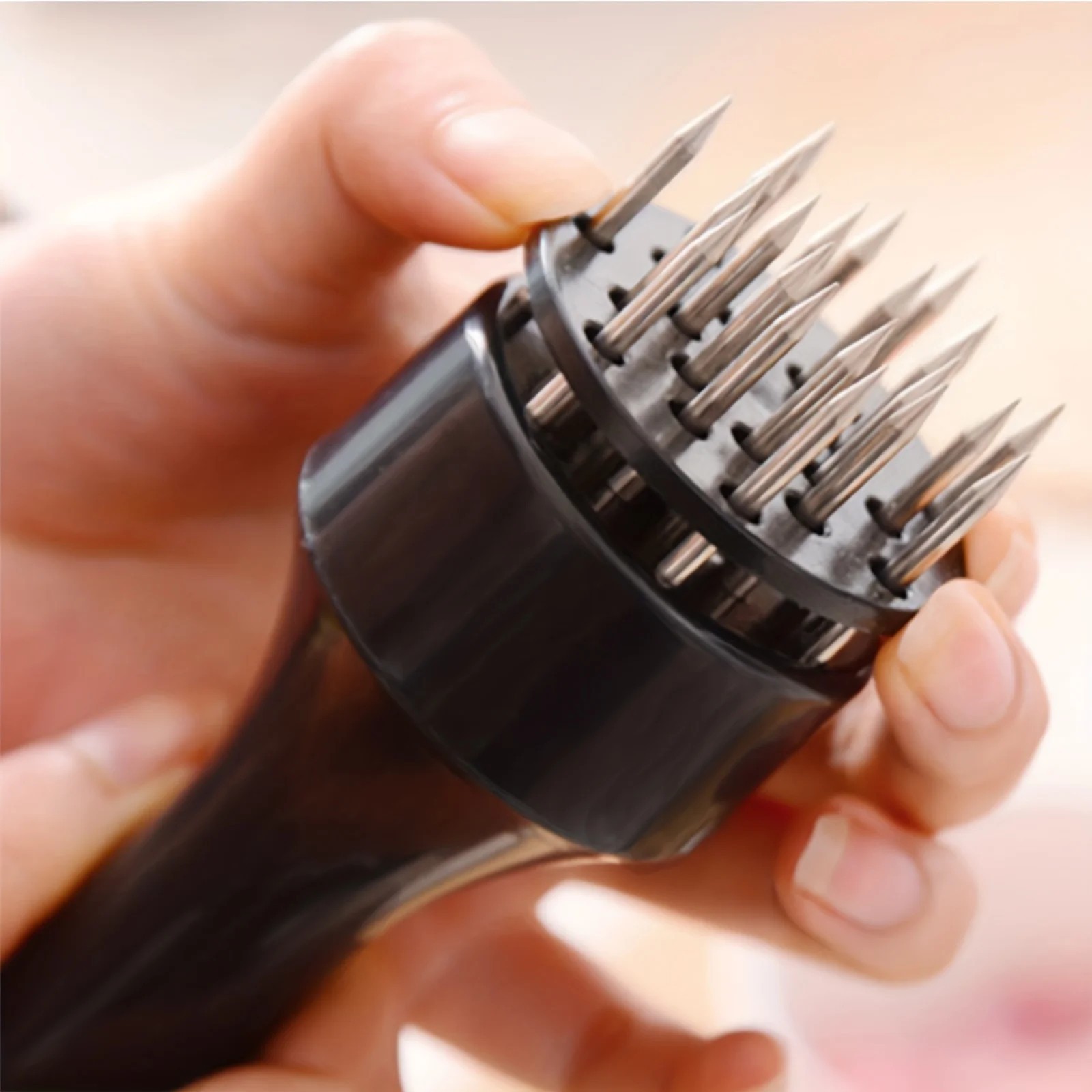 Meat Tenderizer Tool 21Needles Stainless Steel for Tenderizing Kitchen Tool USA