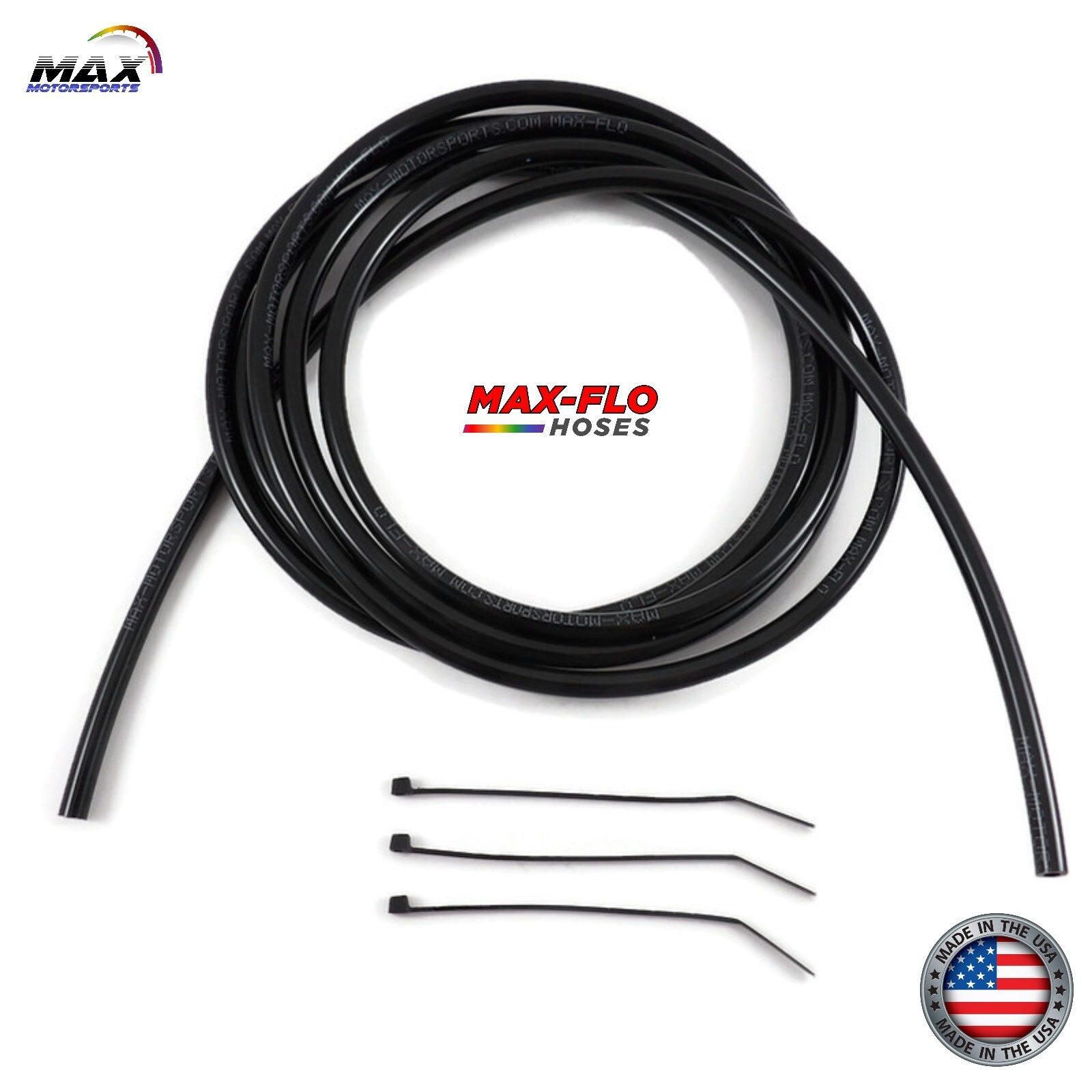 6’ x 1/8” (3.2mm) ID x 1/4” OD BLACK FUEL LINE GAS TUBE SMALL CARB VENT HOSE