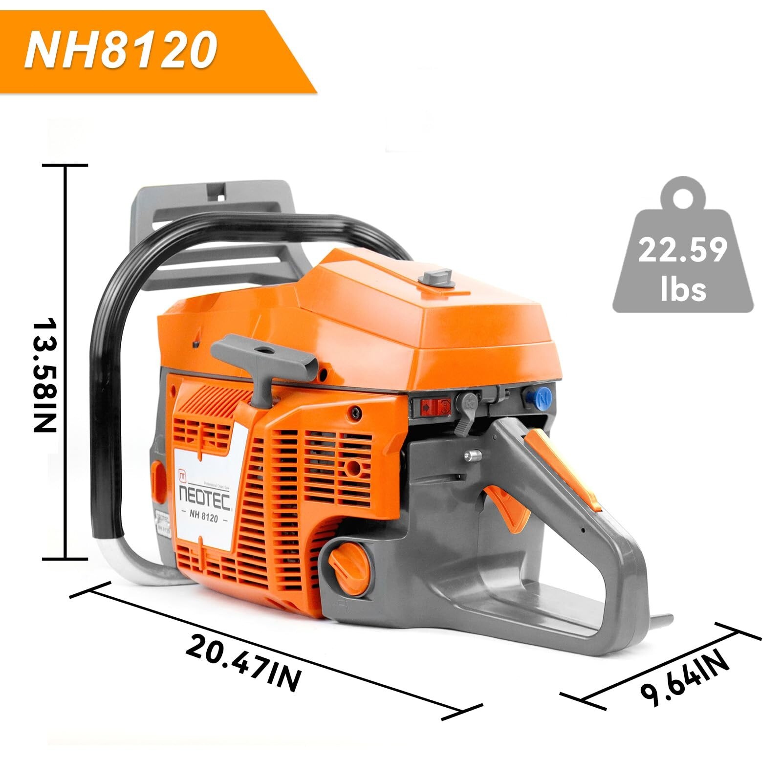 120cc Gas Chainsaw with 24” Bar Chain Compatible with Husqvarna 3120 XP Milling