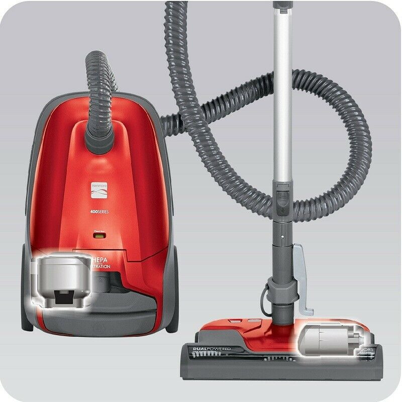 Kenmore 81414 400 Pet Friendly Canister Vacuum ,Telescoping Wand, Red