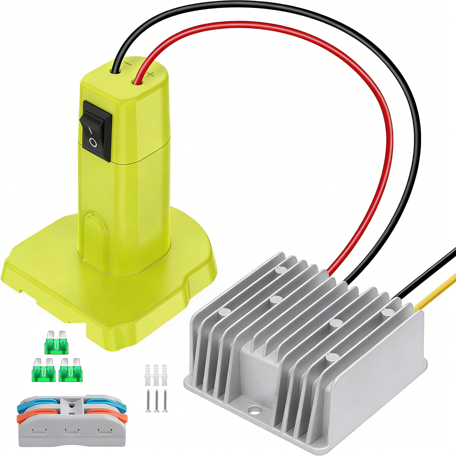 DC 18V To 12V Step Down Converter Compatible with Ryobi 18V Battery Adapter
