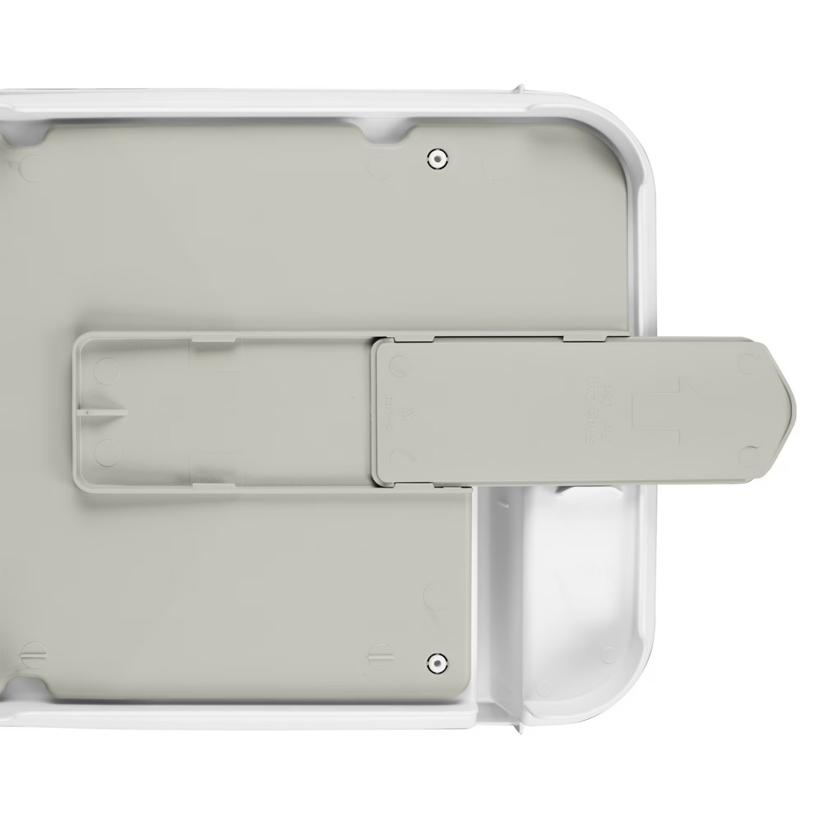 Self Draining Dish Drying Rack with Spout Countertop Kitchen Sink Drainer White