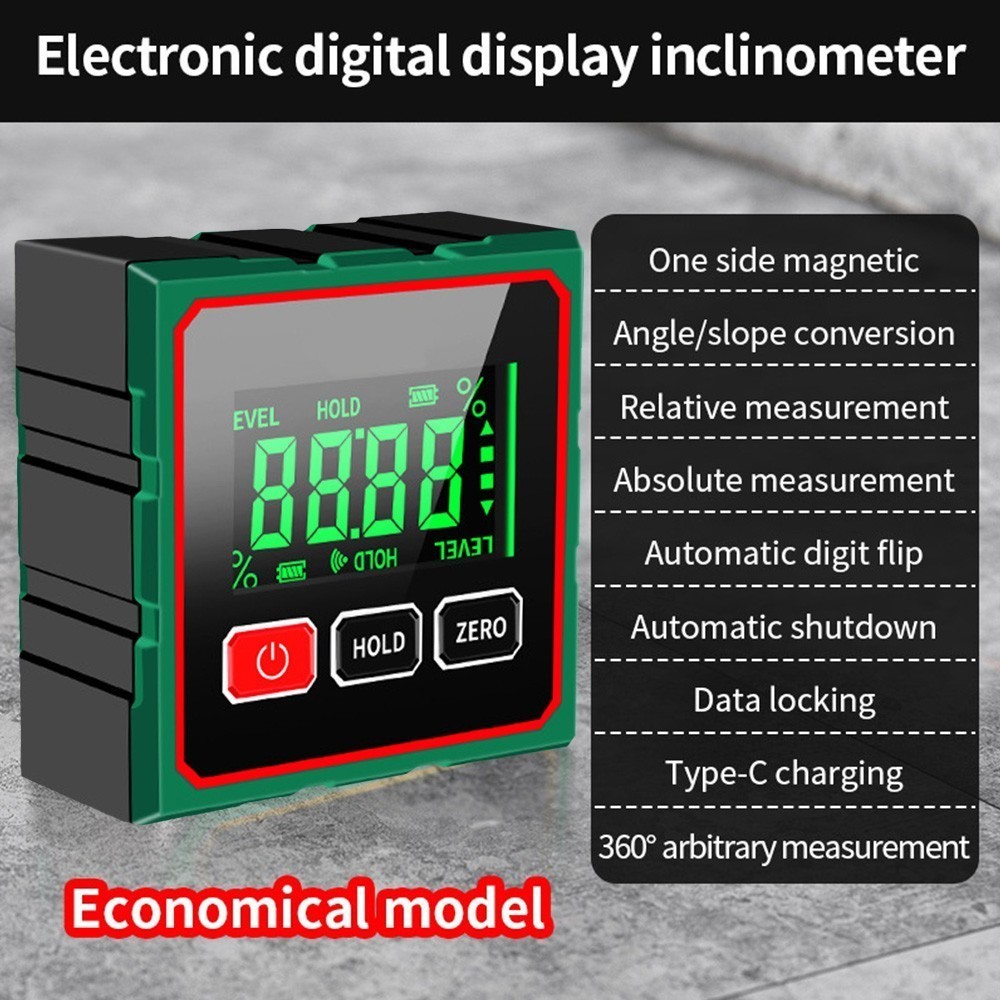 360° Magnetic Digital Protractor Angle Finder Gauge Inclinometer Level Meter US