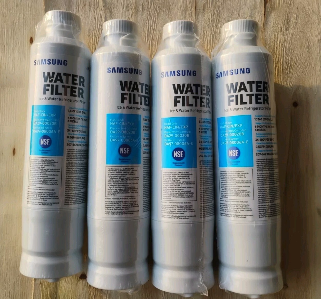 4 PACK HAF-CIN Genuine Samsung DA29-00020B Water Filter, USA