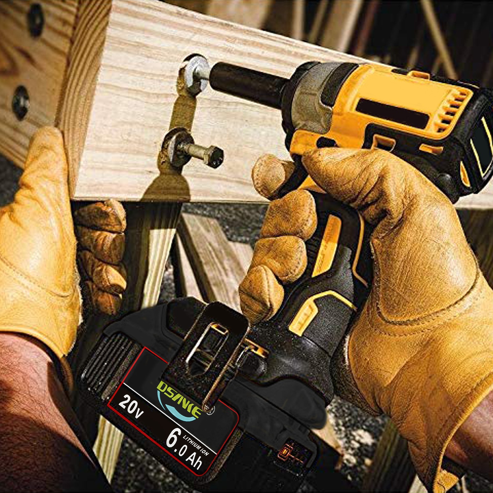 2Pack For DeWalt 20V 20 Volt Max 6.0AH Lithium Battery DCB206 DCB205-2 DCB201-2