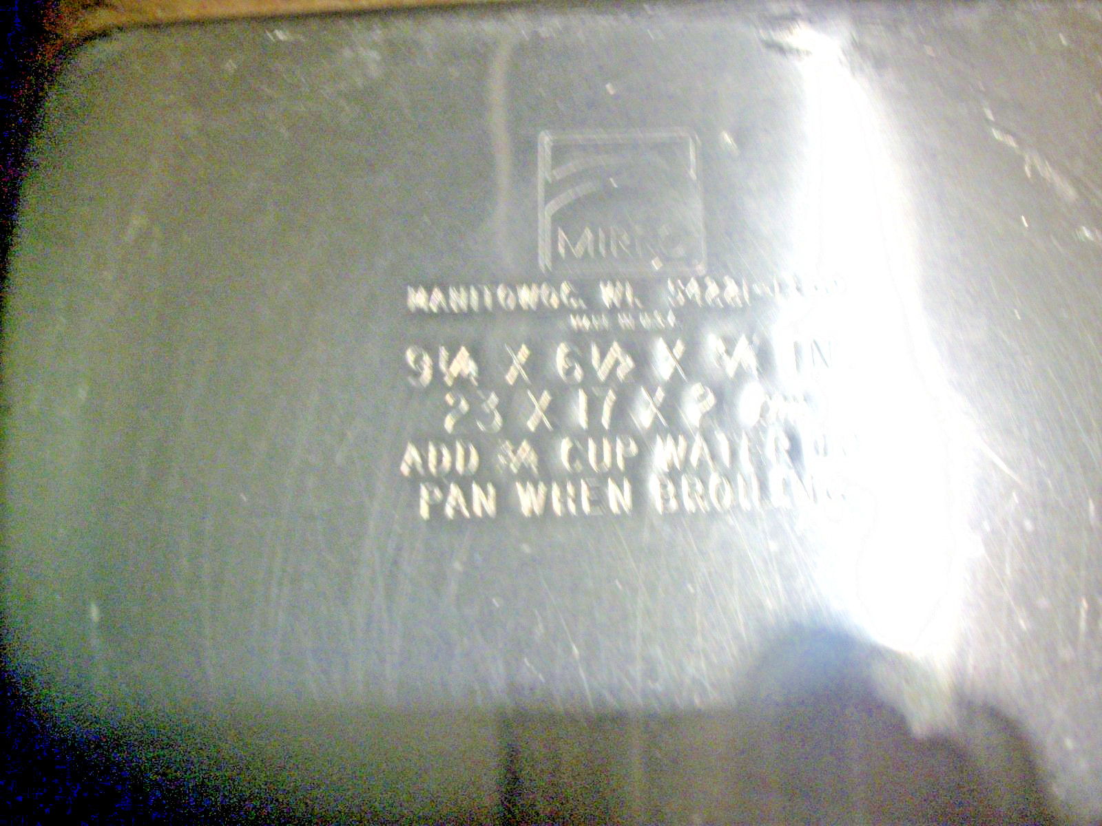 Mirro Aluminum Baking Pan/Tray/Cookie Sheet For Toaster Oven/RV Fits Vintage GE