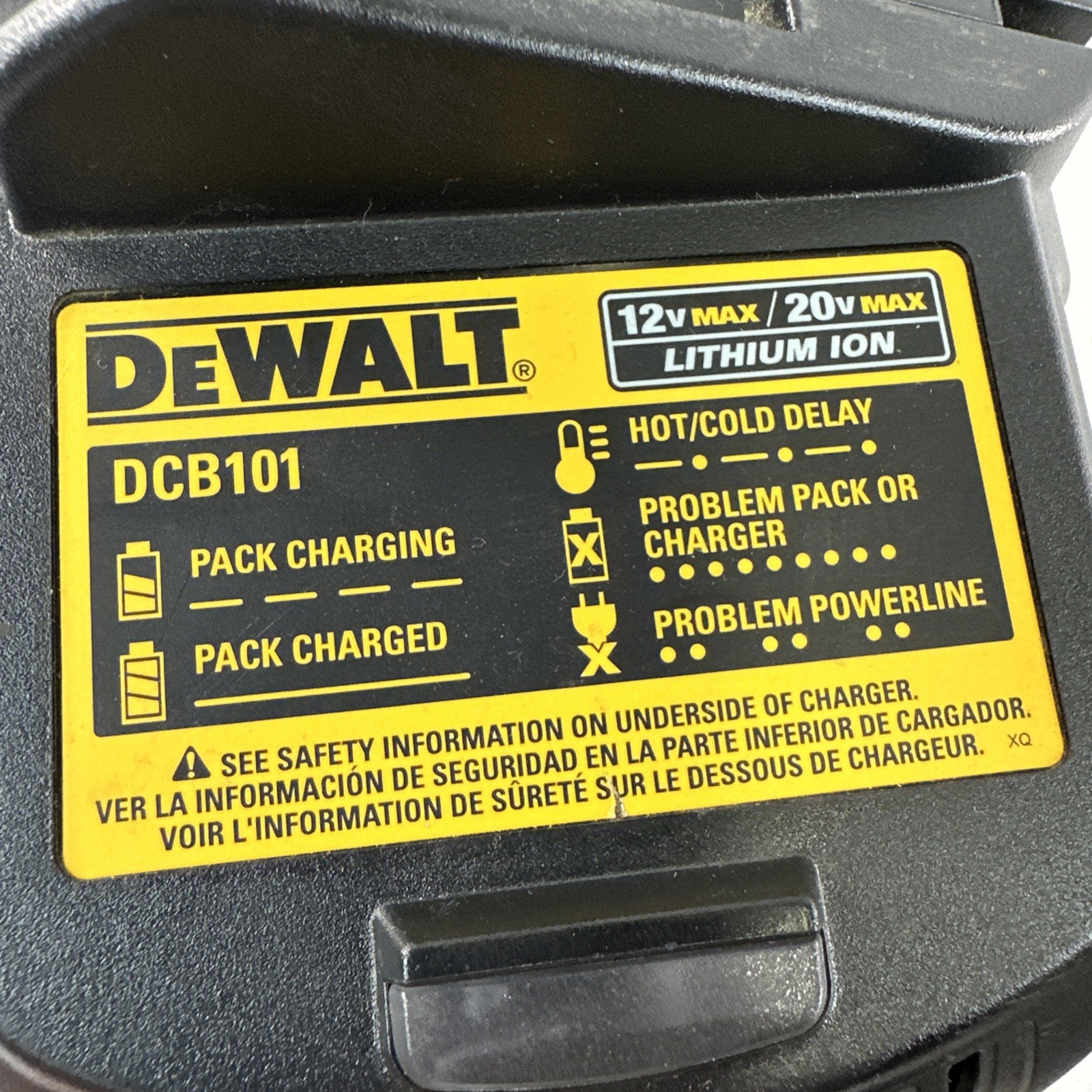 DEWALT DCB101 12V MAX 20V MAX Lithium-Ion Battery Charger Tested