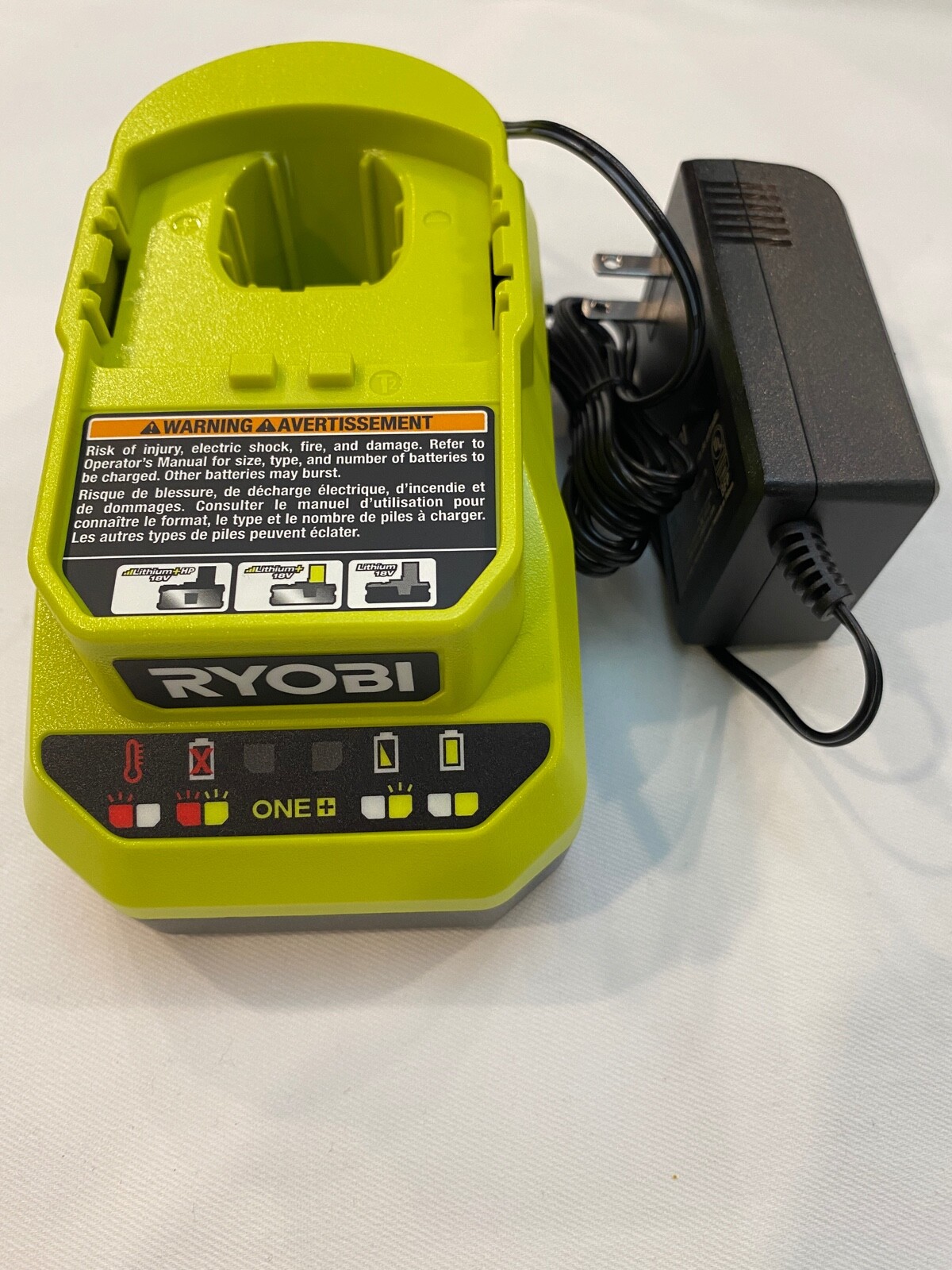 New Ryobi One + 18 Volt 18V PCG002 Lithium Ion Battery Charger Li-ion