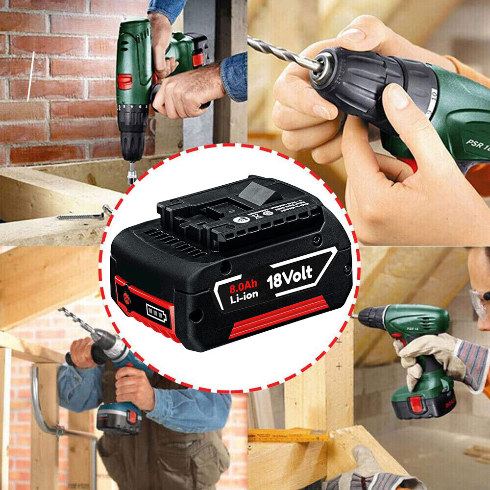 2PACK 18V Battery For Bosch 18 VOLT 8.0AH Li-ion BAT609 BAT610G BAT618 24618-01