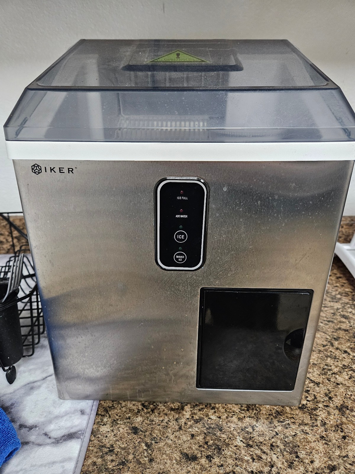 2-in-1 IKER Countertop Ice Maker & Shaver Machine 33lbs/24hrs