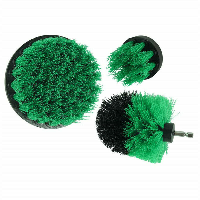 Drill Brushes Set 3pcs Tile Grout Power Scrubber Cleaner Spin Tub Shower Wall